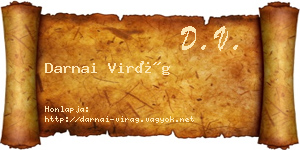 Darnai Virág névjegykártya